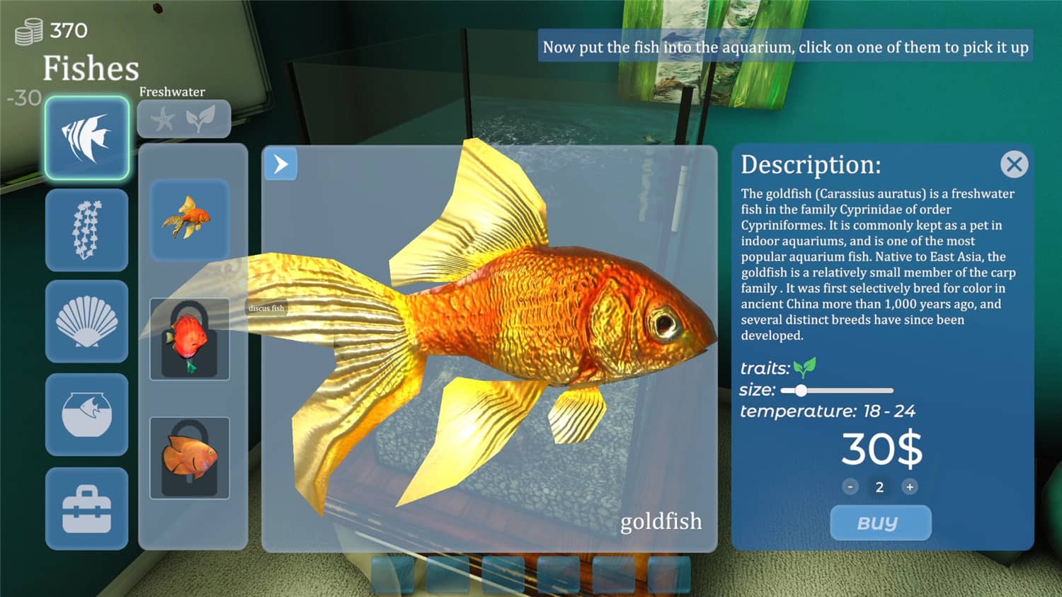 Aquarist – 建造水族馆，养鱼，发展你的事业！插图9