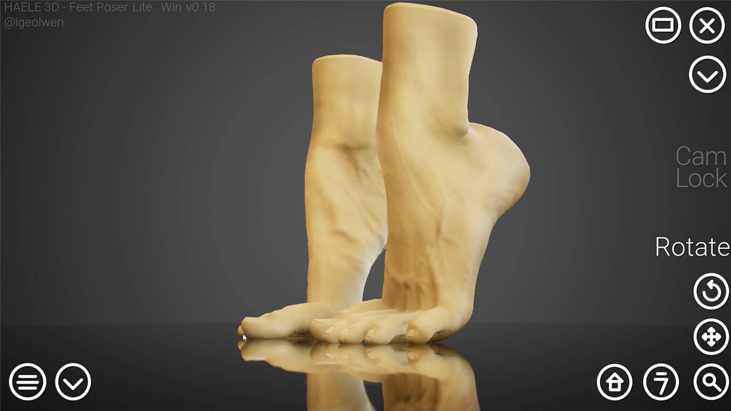 足部造型模拟器/HAELE 3D – Feet Poser Lite【Build.11015849|容量153MB|官方简体中文】